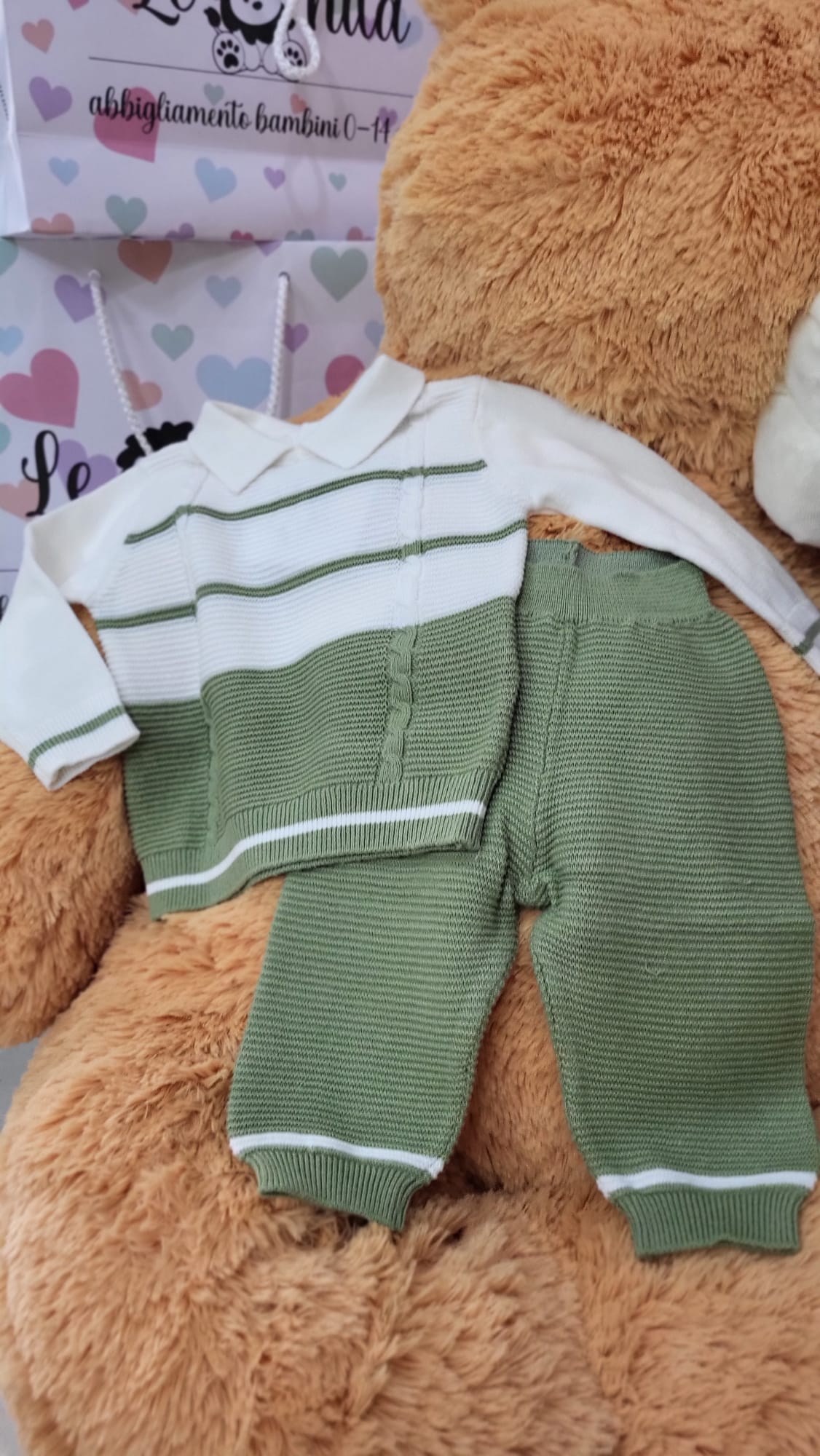 Coordinato righe in filo